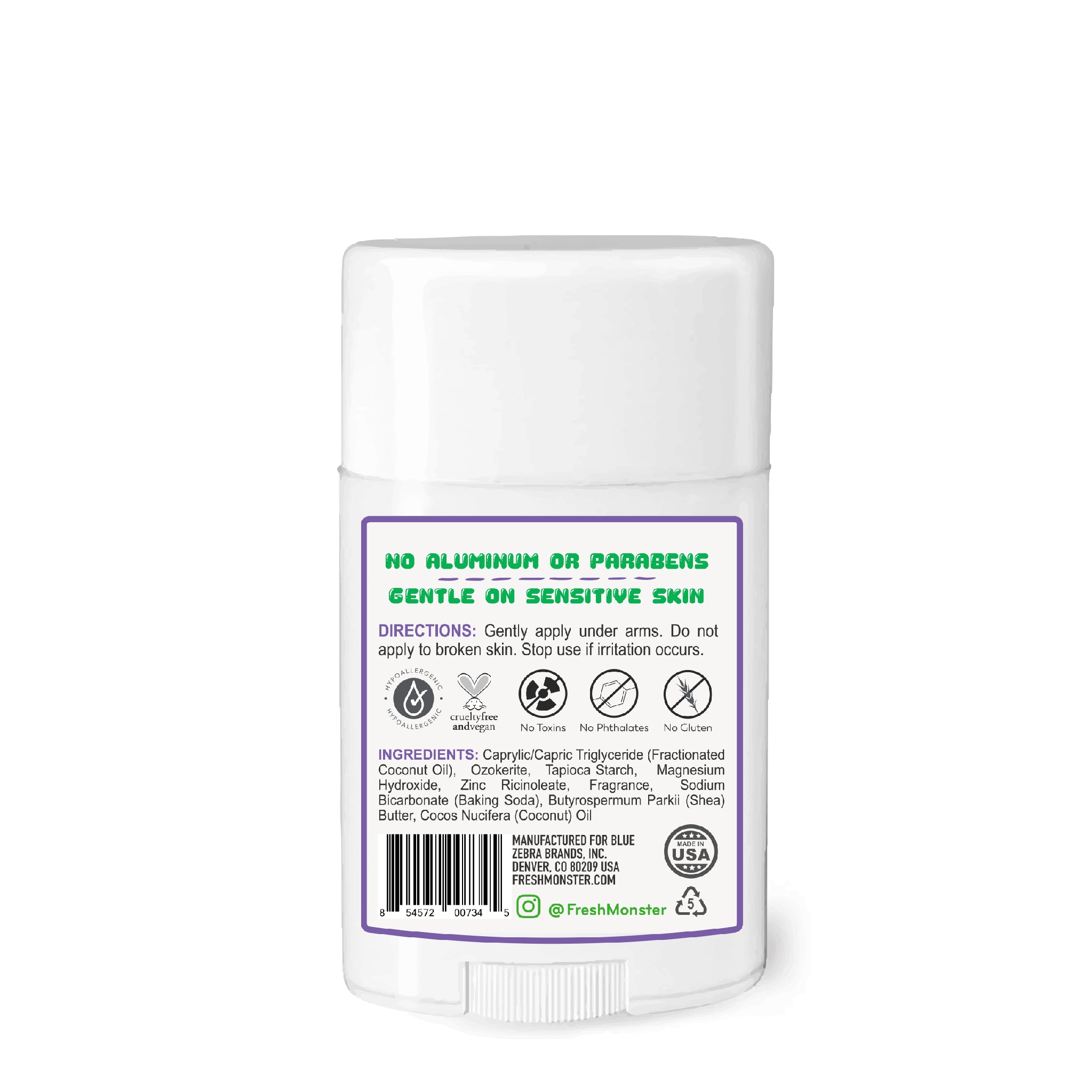 Aluminum Free Natural Deodorant For
